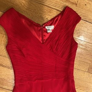 Pretty silk red chiffon dress❤️❤️